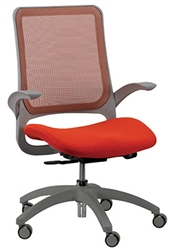 Hawk MF22 Orange Office Chair with Gray Frame by Eurotech Seating