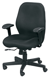 Aviator Black Mesh Upholstered Task Chair MM5506 by Eurotech Seating
