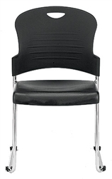 Aire Series Black Stack Chair S5000 by Eurotech (4 Pack!)