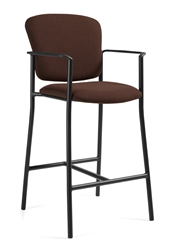 Twilight 2196 Contemporary 45" High Barstool with Arms by Global