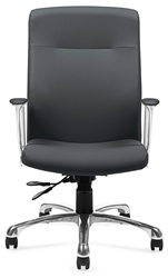 Leather Mirage Conference Chair 2790LM-4 by Global