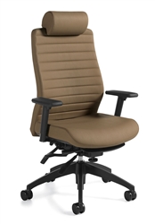 Global Aspen 2850LM-3 Leather Office Chair