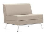 Wind Linear Series 3361NA Armless Vinyl Lounge Chair by Global