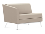 Wind Linear Series Right Arm Vinyl Lounge Chair 3361RLM by Global