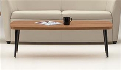 Sirena Series 56" Coffee Table with Metal Legs 3401 by Global