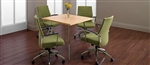 Wind Series Contemporary Square Office Table 3876 by Global