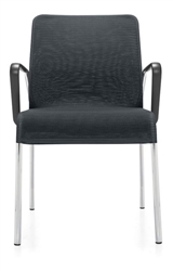 5942 Lite Series 4 Leg Mesh Guest Chair with Loop Arms by Global