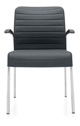 Global Total Office 5951 Lite Series Fabric Side Chair with Arms