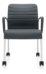 Global Total Office 5953C Lite Series Mobile Side Chair with Arms