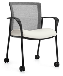 Vion 6325C Mesh Back Training Room Chair by Global