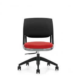 Global Novello 6401 Modern Armless Swivel Chair