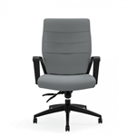 Global Luray Modern Ribbed Back Conference Chair 6461-4