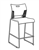 Armless Duet Barstool 6633 with Upholstered Seat by Global