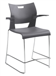 Duet Counter Height Barstool with Arms 6660 by Global