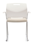 Popcorn Series 6712 Stackable Armchair with Upholstered Seat by Global