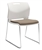 Popcorn Series 6713 Armless Stack Chair with Upholstered Seat by Global