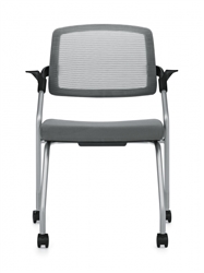 Global Spritz 6765C Mesh Back Nesting Training Room Chair