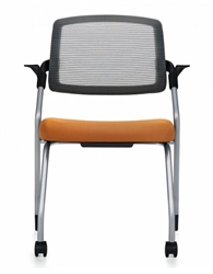 Global Spritz Mesh Back Arm Chair with Flip Up Seat 6765FC