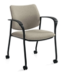 Sidero Arm Chair with Casters 6900C by Global