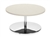 Jeo Series Contemporary 30" Coffee Table with Chrome Base by Global