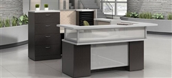 U Shaped Zira Series Reception Desk by Global Total Office