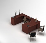 Zira Executive Desk Configuration 10 by Global