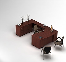 Zira Executive Desk Configuration 10 by Global