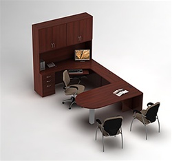 Global Zira Series Desk Layout 2