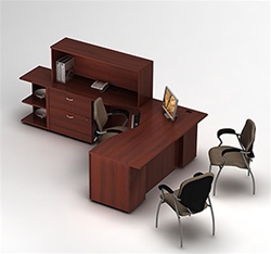 Global Zira Office Desk Configuration 20