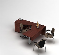 Global Zira Executive Desk Configuration 22