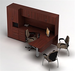 Global Zira Series Executive Desk Configuration 24