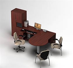 Global Zira Modular Office Furniture Configuration 29