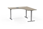 Mayline ML Series 53366LH Height Adjustable 3 Column Table