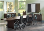 Aberdeen 12' Boat Shaped Conference Table ACTB12 by Mayline