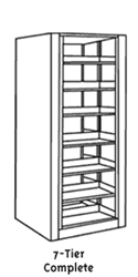 Mayline 7 Tier Arc Rotary File Cabinet ARCB30827A