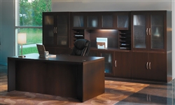 Mocha Aberdeen Executive Desk AT35LDC by Mayline