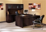 Aberdeen Series AT5LDC Mocha Executive Desk by Mayline