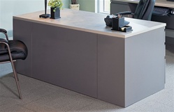 Mayline 54" Industrial Style Executive Desk C1345