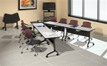 Flip-N-Go Training Tables Configuration 2 by Mayline