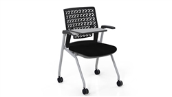 Mayline KTX3 Flex Back Thesis Series Tablet Arm Training Room Chairs