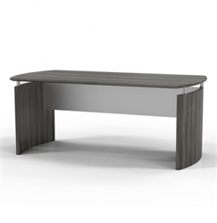 MND72 Mayline Medina Desk with Curved Sides