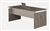 63" Gray Steel Laminate Straight Front Medina Desk by Mayline