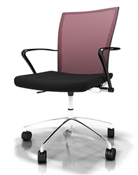 Valore Height Adjustable Contemporary Mesh Task Chair TSH3 by Mayline