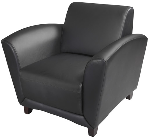 Leather office store lounge chair