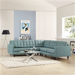 Modway Empress 3 Piece Tufted Fabric Sectional EEI-1417