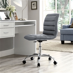 Modway Ripple Armless Vinyl Office Chair EEI-1532