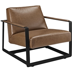 Modway EEI-2075 Seg Brown Vinyl Accent Chair