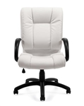 High Back White Luxhide Executive Chair 2700-BL28 by Offices To Go