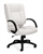 Offices To Go Luxhide Mid Back Executive Conference Chair in White