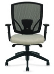 Offices To Go Mesh Back Chair with Custom Seat Upholstery